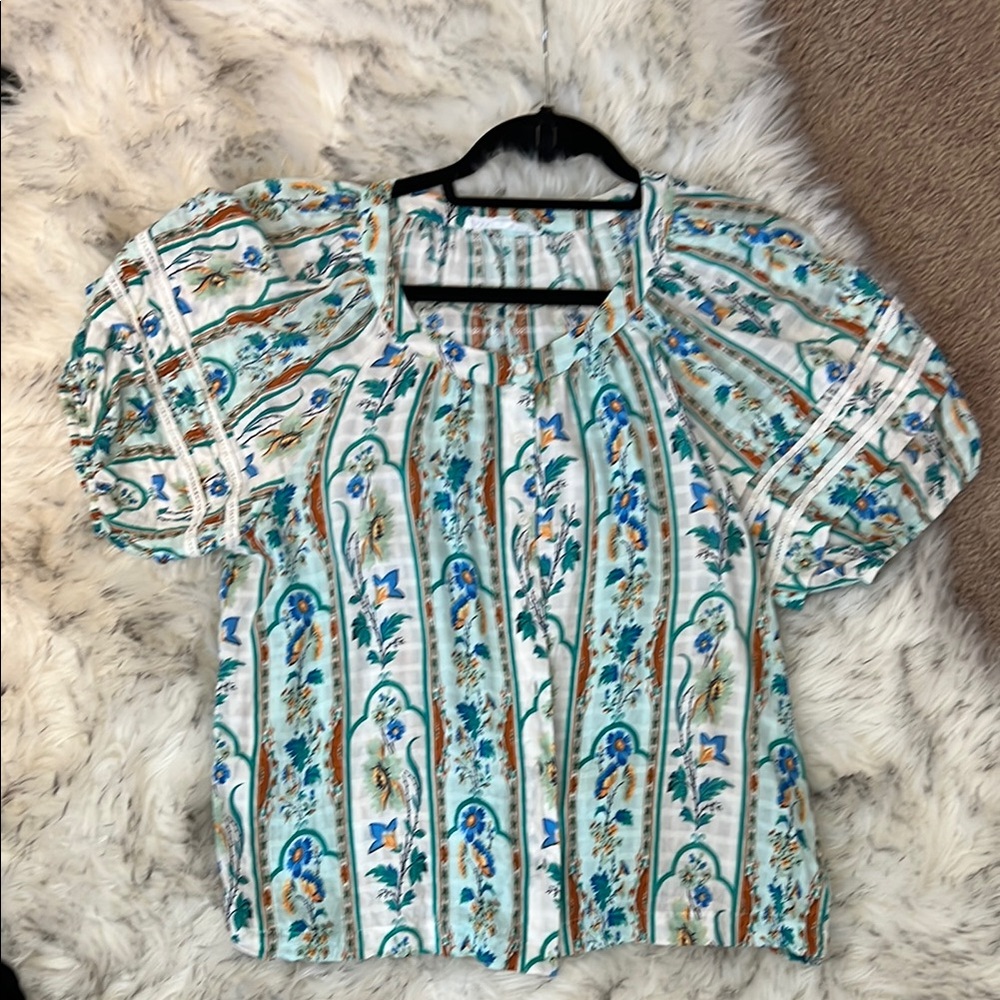 Jane +Delaney Floral Print Women's Top